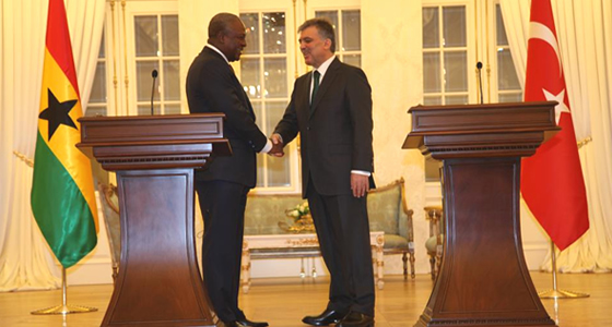President Mahama with President Abdullah Gul of Turkey