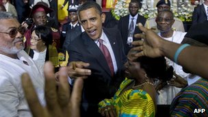 Obama addressed Ghana's parliament on his July 2009 trip to the west African county