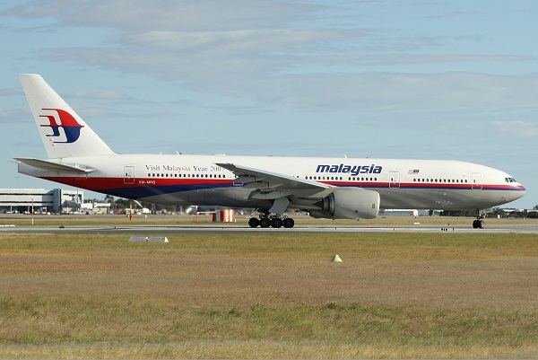 The reportedly missing Malaysian Airlines Boeing 777-200ER 