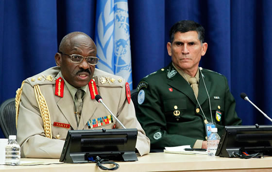Major General Delali Johnson Sakyi at UN Headquarters in June 2013. UN Photo/JC McIlwaine